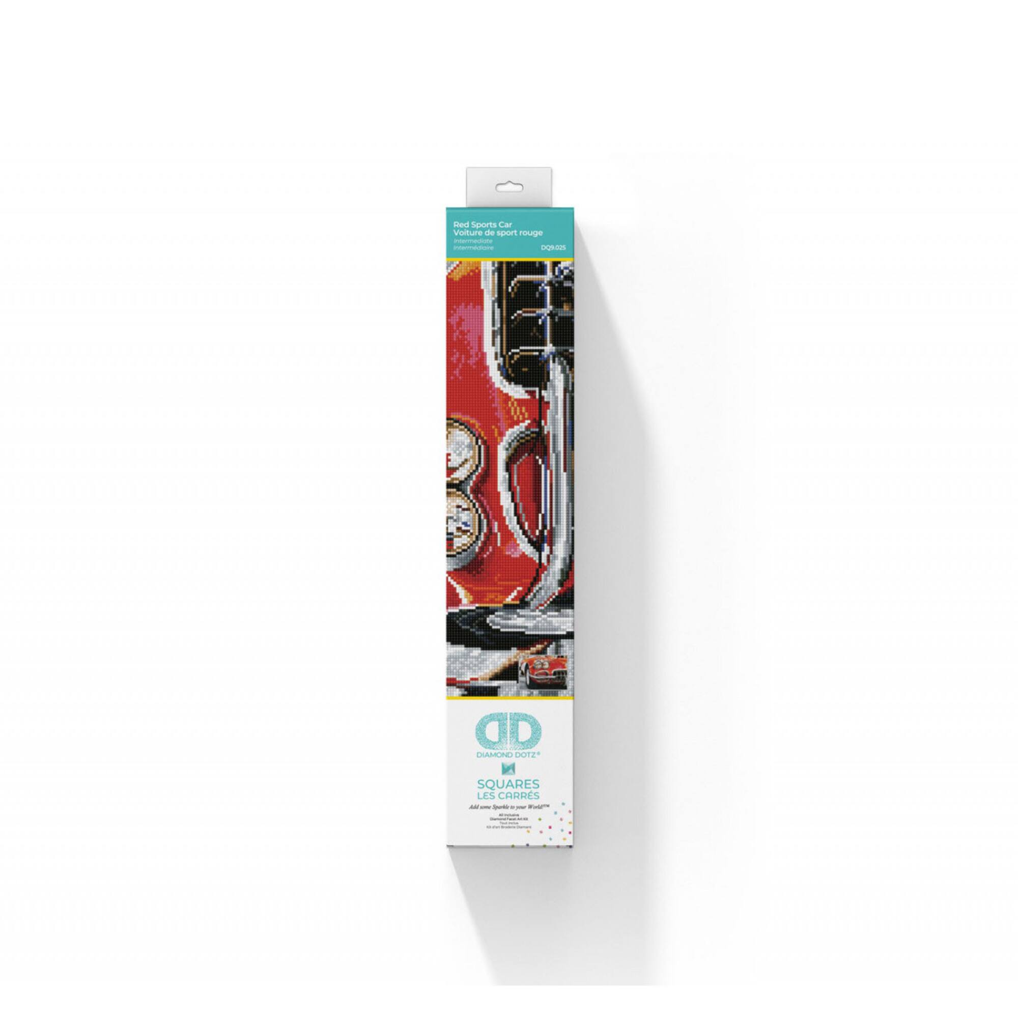 Diamond Dotz® Intermediate Red Sports Car Diamond Art Painting Kit